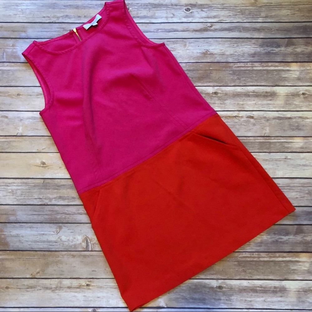 ❤️LOFT Red & Pink Dress